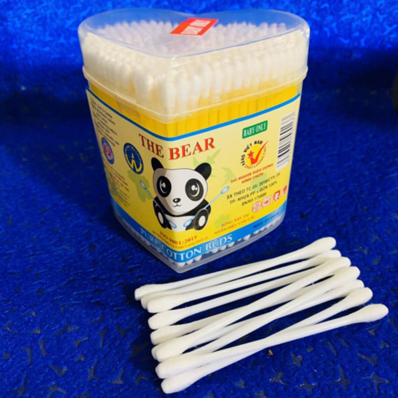 Hộp 240 Bông Tăm Trẻ Em Trẻ Sơ Sinh The Bear