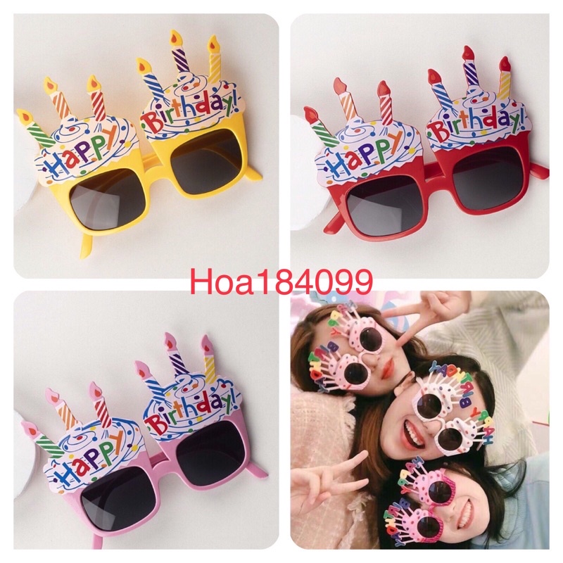 [HOT TREND]Kính mắt Happy Birthday dễ thương đạo cụ chụp hình hot nhất hiện nay, trang trí sinh nhật, party