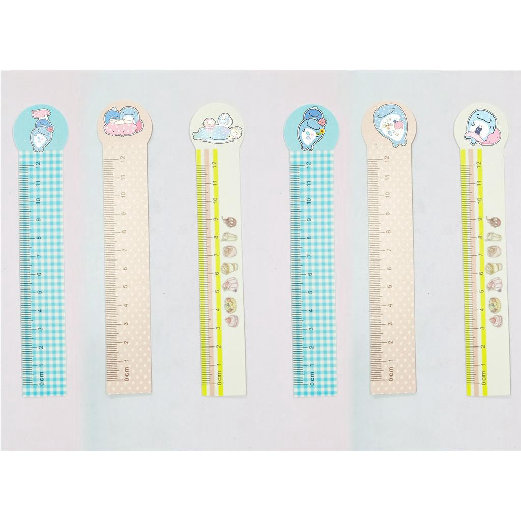 Thước kẻ dẻo jinbeisan TPP12 thước kẻ 12 cm cute dễ thương hoạt hình thần tượng