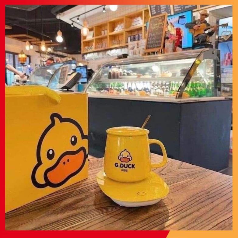 BỘ CỐC VÀ ĐẾ HÂM NÓNG VỊT VÀNG