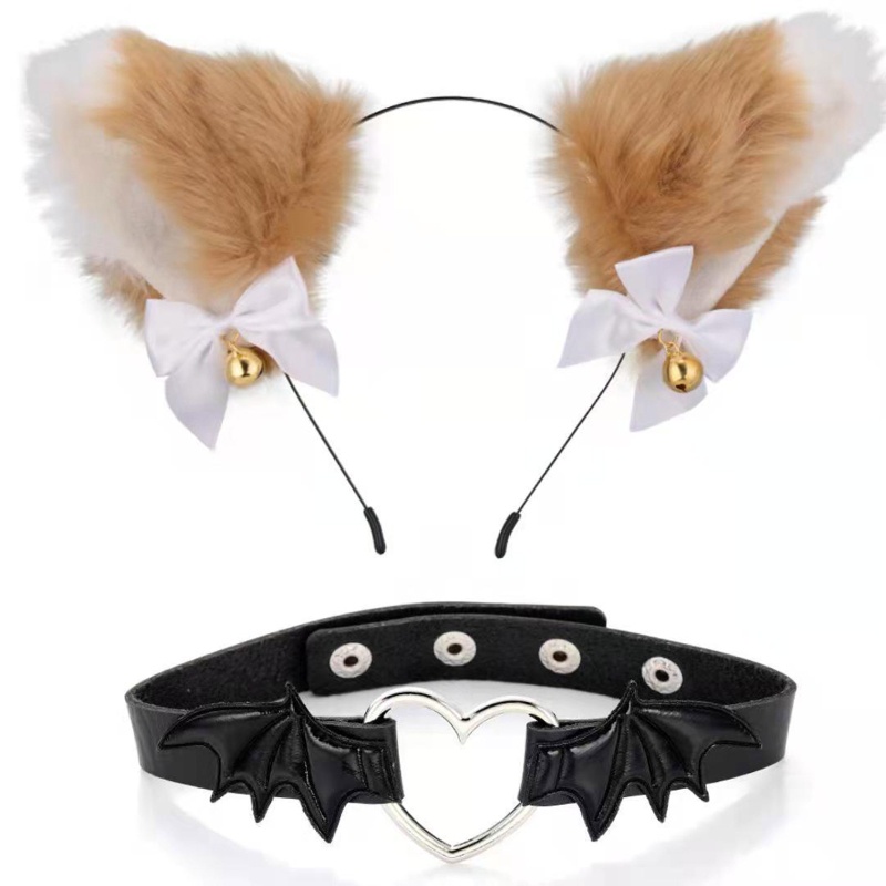 Băng Đô Tai Mèo Nhồi Bông Phong Cách Hoạt Hình Dễ Thương Dành Cho Nữ