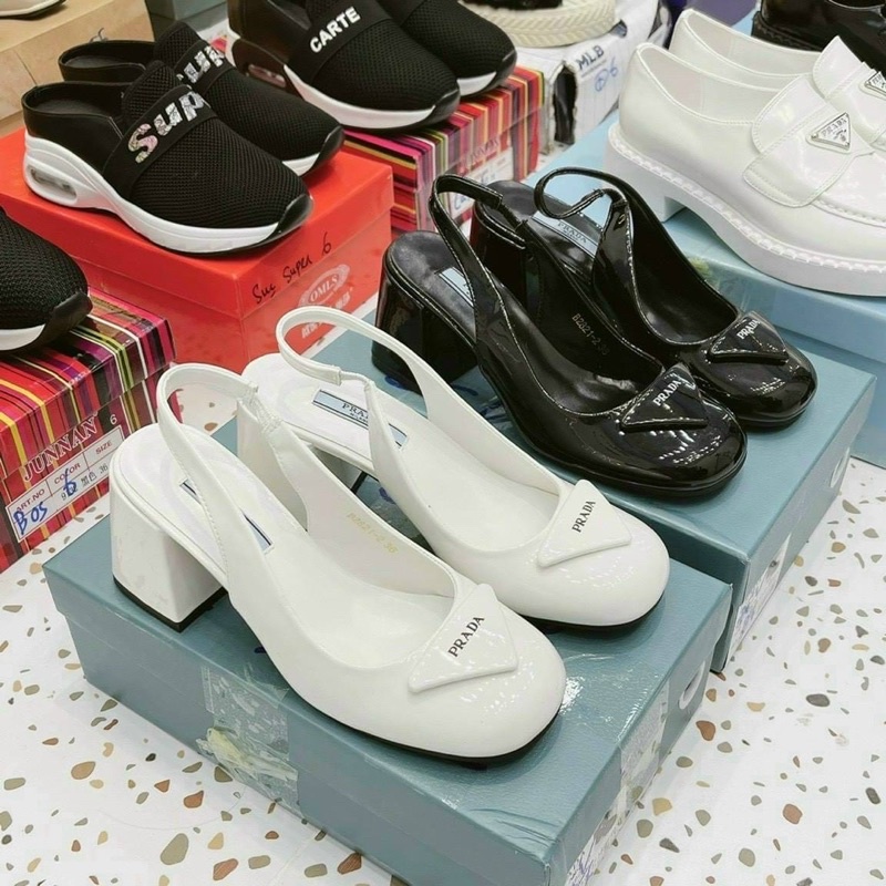 GUỐC CAO GÓT P RA 7p HÀNG HÓT MỚI VỀ SIÊU ĐẸP,2 màu đen trắng.HÀNG ĐẸP