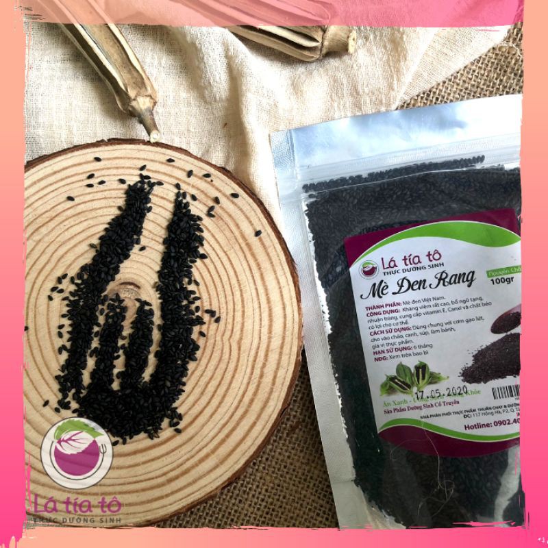 MÈ ĐEN RANG SẴN 100gr- LÁ TÍA TÔ