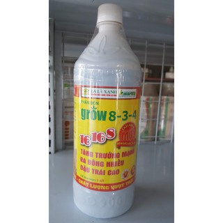 Phân bón lá GROW đậm đặc 16-16-8 BA LÁ XANH  - Chai 1 lít