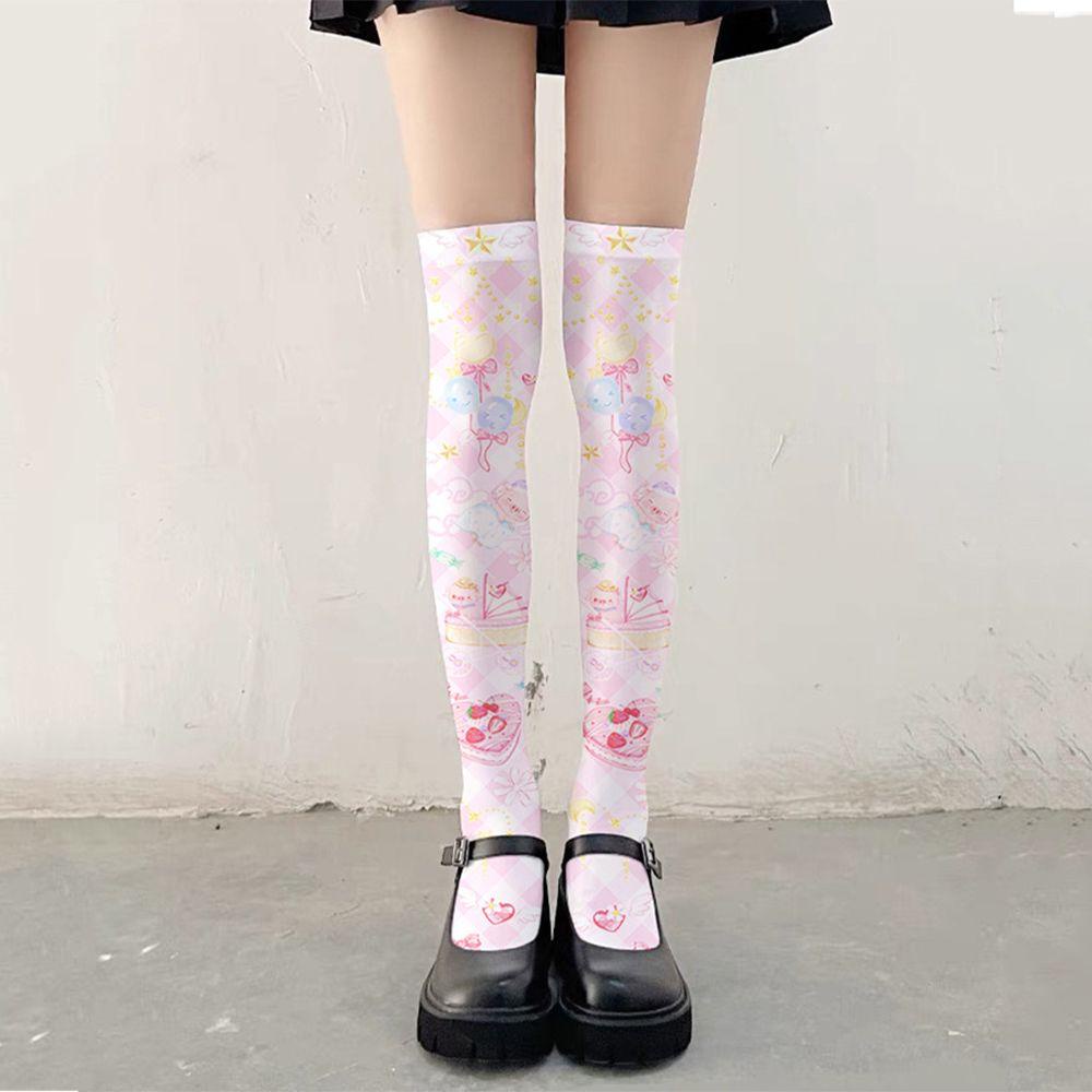 IVORY Tất Đùi Hóa Trang Lolita Gợi Cảm