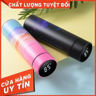 [HÀNG CAO CÁP] Bình Giữ Nhiệt 500ml Nắp Cảm Ứng Nhiệt Độ Inox 304 Cao cấp Q038B_ Không Tỏa Nhiệt Ra Vỏ Bình