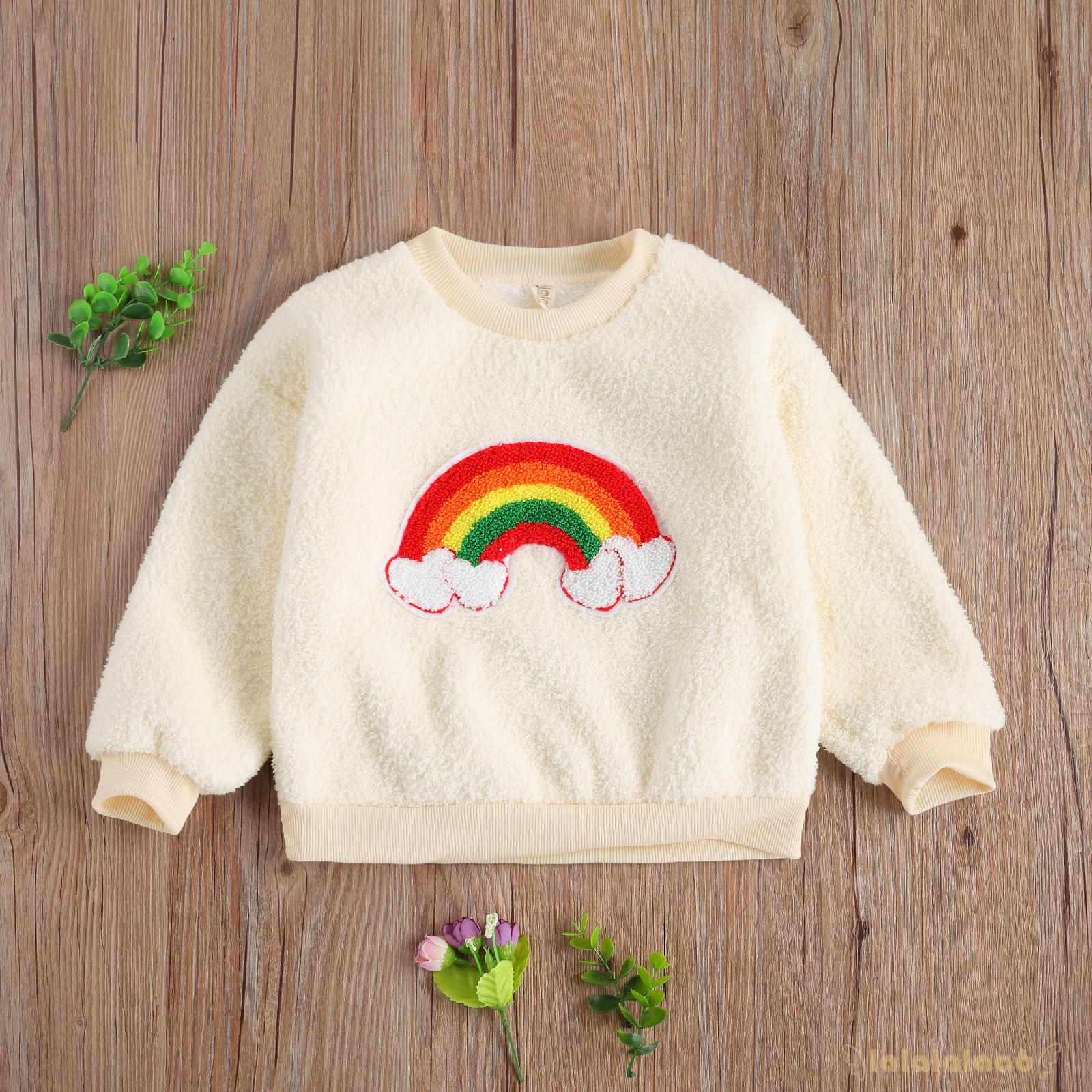 Áo sweater cổ tròn dài tay hình hoạt hình xinh xắn cho nữ