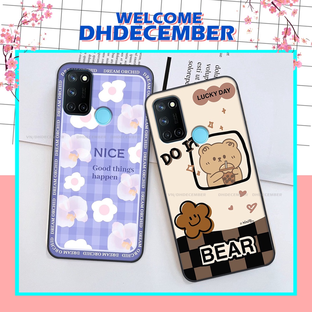 Ốp lưng Realme C17 / 7i in hình gấu K@ws, gấu nâu, dor@emon RẺ- ĐẸP- BỀN