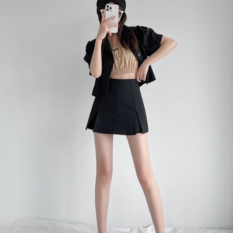 Quần giả váy nữ chữ A cạp cao xẻ tà có bigsize đẹp phong cách trẻ trung duyên dáng năng động Mely Fashion CV11