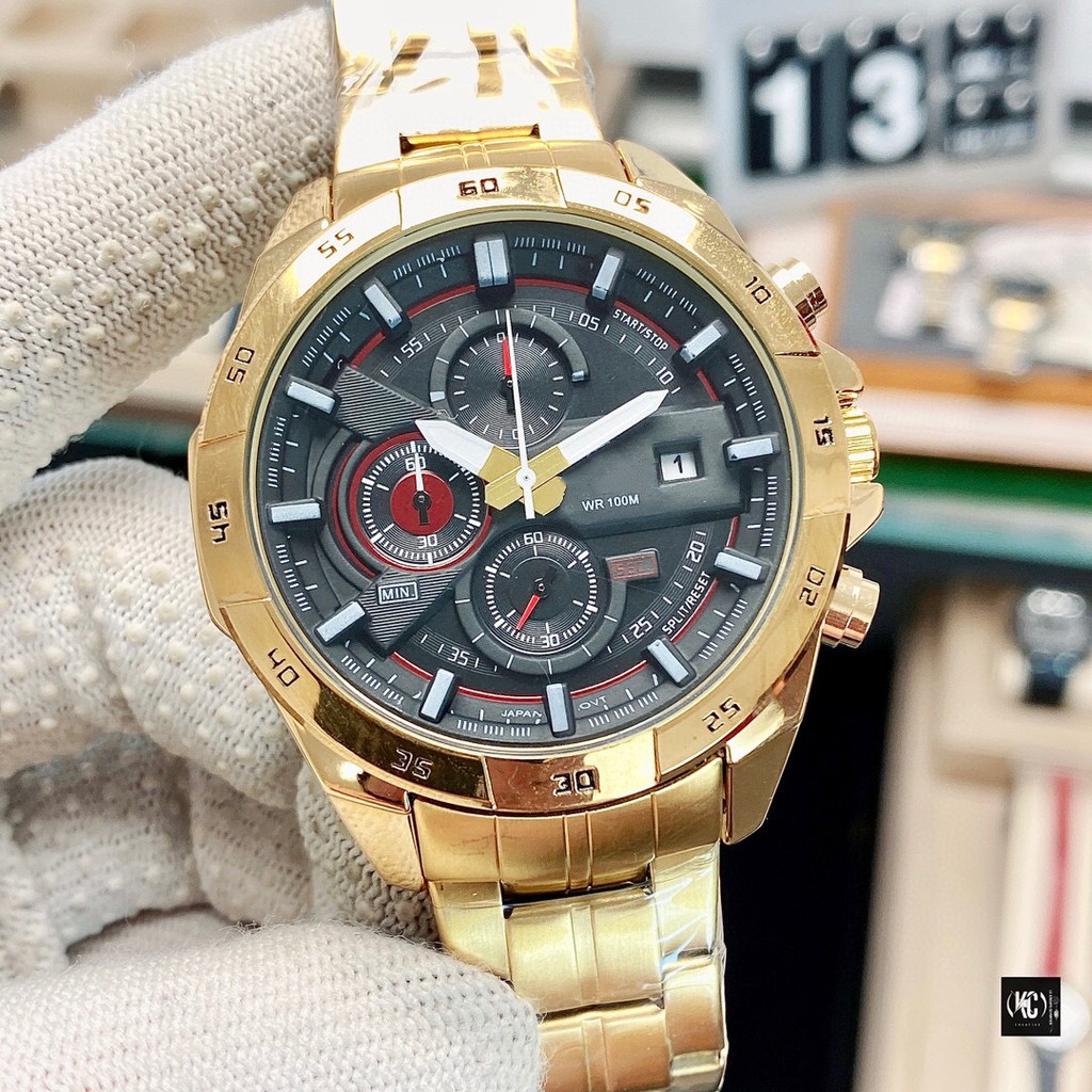 Đồng hồ nam thạch anh đa chức năng CETSIER, chống thấm nước 100mét, series 6 kim, chức năng dạ quang, chính hãng cao cấp