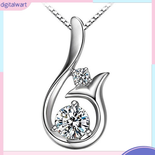 Mặt dây chuyền hình nàng tiên cá đính đá lấp lánh thời trang