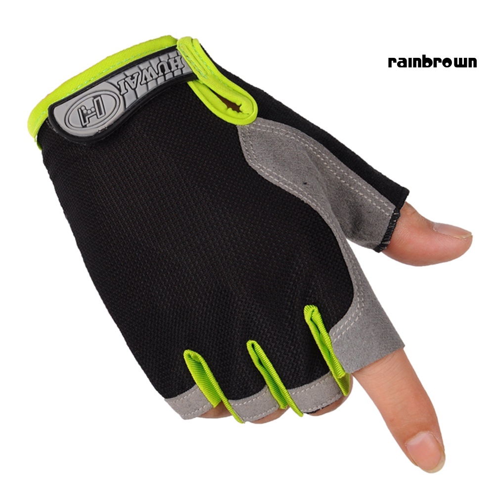 1 Cặp Găng Tay Hở Ngón Chống Trượt Dùng Tập Yoga / Đạp Xe