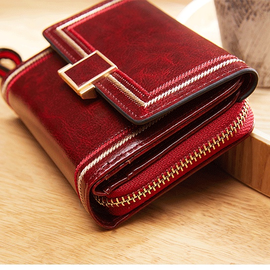 Ví Da Sáp Dầu Phong Cách Vintage Cho Nữ
