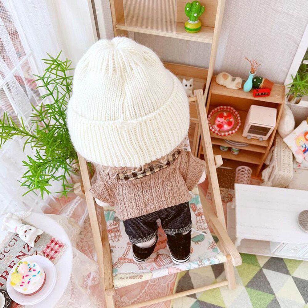 Bộ Đồ Sweater Kẻ Sọc Ca Rô Hóa Trang Búp Bê LUOLV Dễ Thương