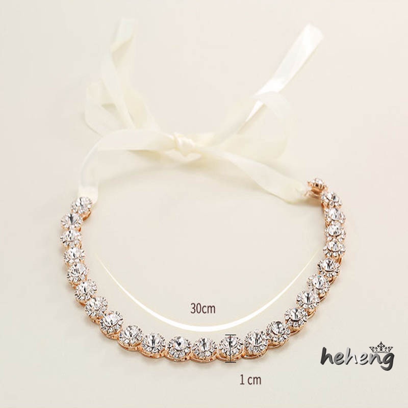 Băng Đô Cài Tóc Đính Đá Thời Trang Cho Cô Dâu