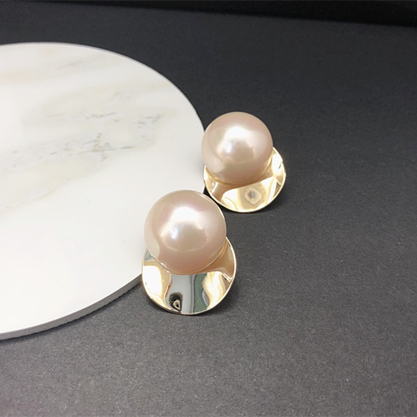 Khuyên Tai Kim Loại Đính Hạt Ngọc Trai Cao Cấp Thời Trang Hàn Quốc 2022