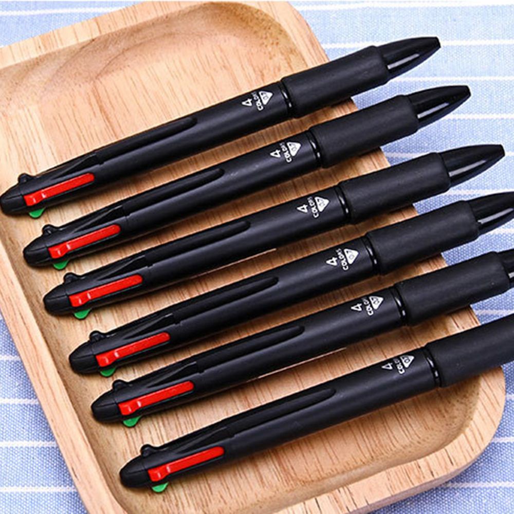 Bút Bi Bấm Nhiều Màu Sắc Dễ Thương 0.7mm 4 Trong 1