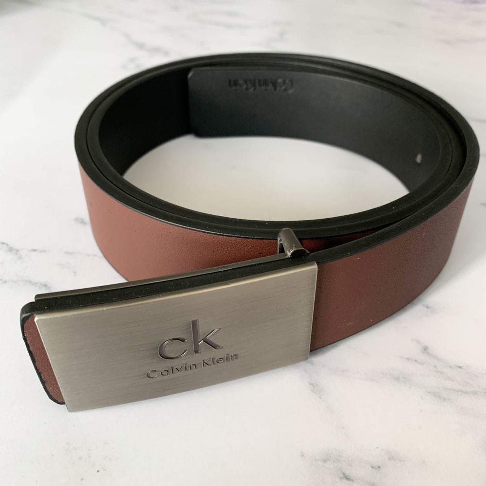 Thắt lưng da đục lỗ dài 120cm màu nâu/ đen dành cho nam