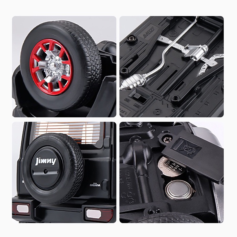 Mô Hình Xe Hơi Suzuki Jimny Bằng Hợp Kim Tỉ Lệ 1: 18 Có Đèn Và Nhạc