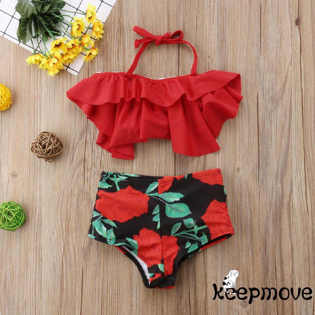 Set bikini 2 mảnh xinh xắn dành cho mẹ và bé