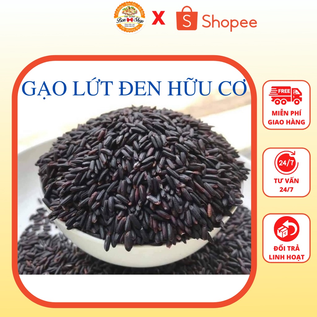 2KG GẠO LỨT ĐEN HỮU CƠ GIẢM CÂN, ĂN KIÊNG DẺO NGON