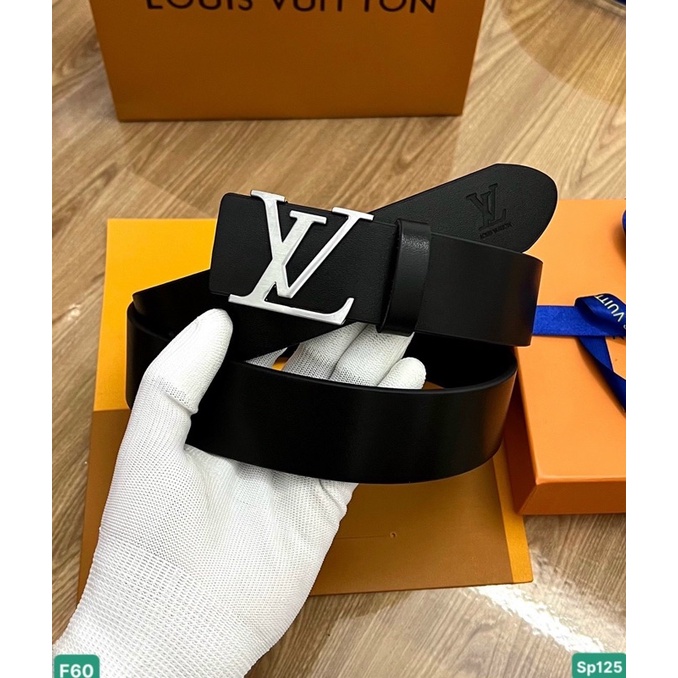 [HÀNG DA THẬT] Thắt Lưng Nam LV Da Thật, Dây Nịt LV Dập Vân Logo Hãng, Tặng Hộp Thẻ Đầy Đủ