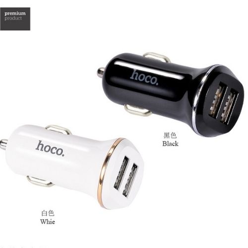 Tẩu sạc ô tô, tẩu sạc nhanh ô tô HOCO chia 2 cổng usb
