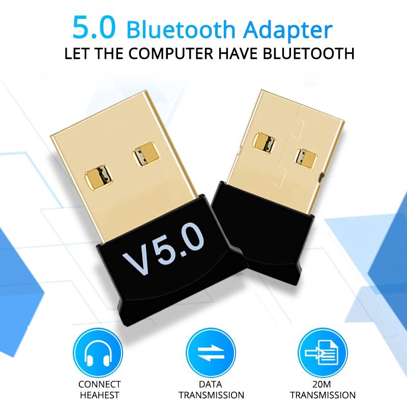 Đầu thu phát tin hiệu Bluetooth 5.0 không dây cổng USB chất lượng cao cho máy tính