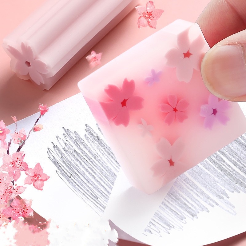 Gôm tẩy thiết kế hình hoa anh đào dễ thương