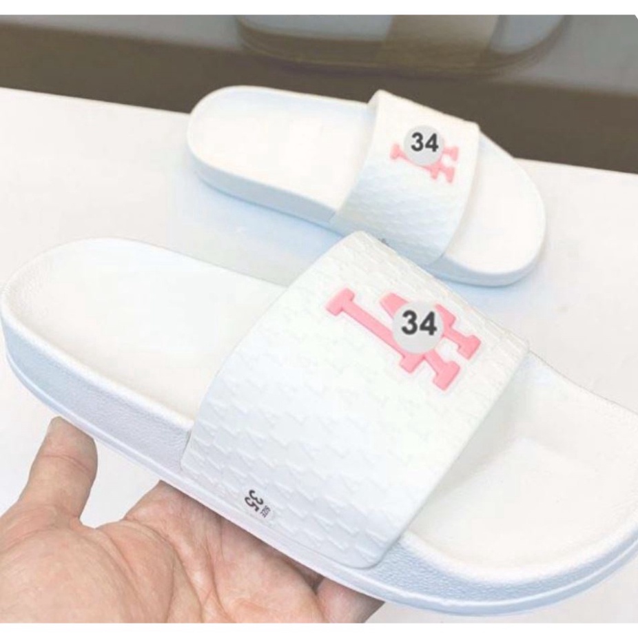 Dép Nam Nữ Quai Ngang Thời Trang, Dép мʟʙ-ʟᴀ Cao Su Dập Nổi Hàng Đẹp 34 STORE