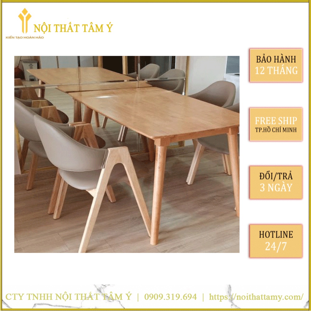Bộ Bàn Ăn Chữ A 6 ghế ✌FREE SHIP HCM✌ Bộ bàn ăn Cao Cấp Thương hiệu Nội Thất Tâm Ý