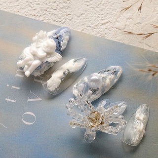 SET 4 Phụ Kiện Charm Thiên Thần Châu Âu Đính Móng