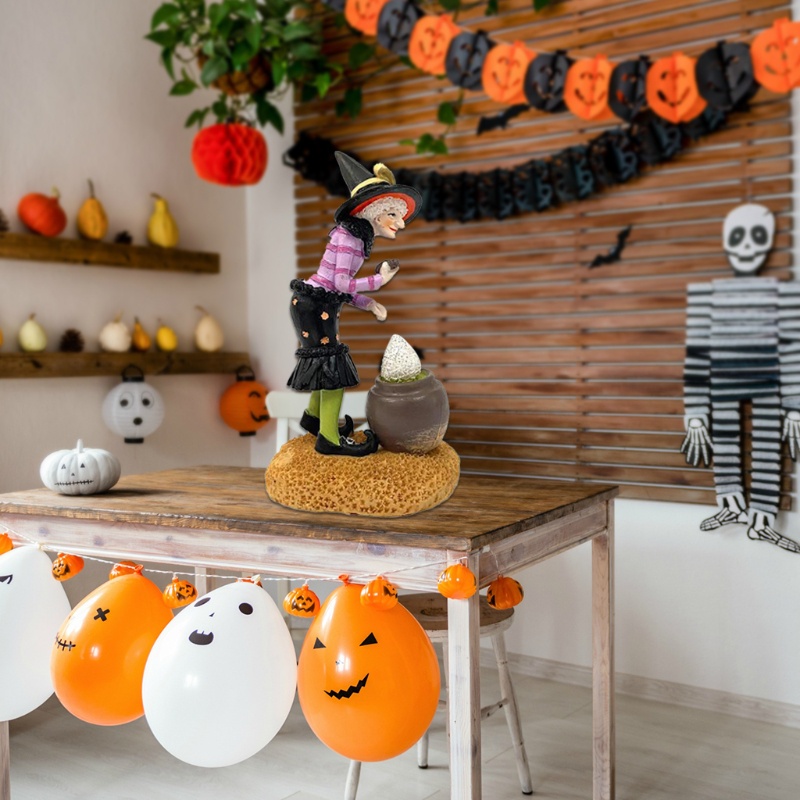 Phù Thủy Trang Trí Halloween Cho Nhà Búp Bê