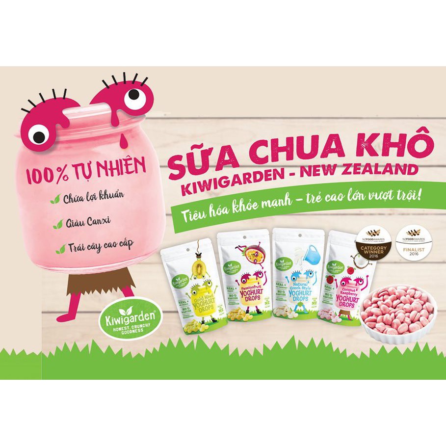 Sữa chua khô ăn dặm Kiwigarden đủ vị cho bé 7 tháng tuổi