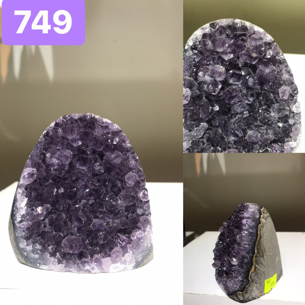 Đá thach anh tím tư nhiên để bàn dưới 500k - Chọn mẫu (TIM4)