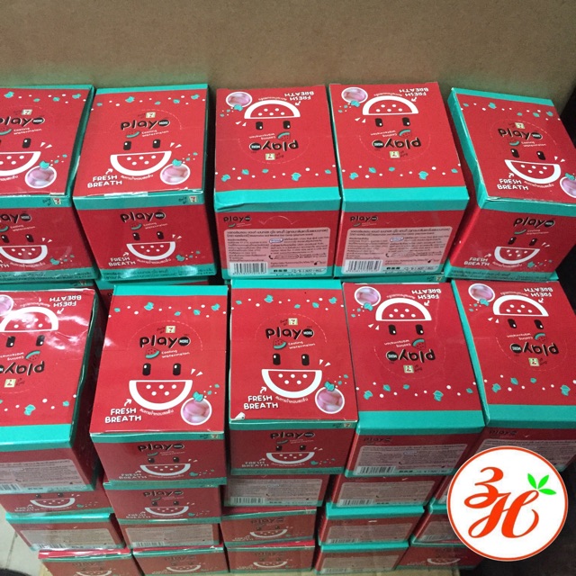 Kẹo dưa hấu bạc hà PLAY date T1/2021 xách tay Thailand