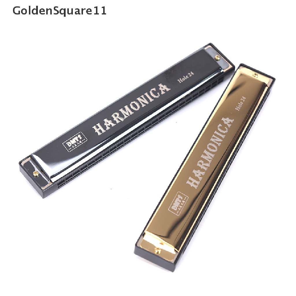 Kèn Harmonica Tremolo Hai Hàng 24 Lỗ Goldsquare11