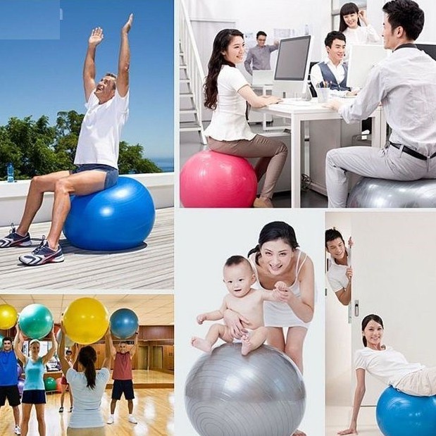 Bóng Tập Yoga Size 65cm (1000g) - Bóng Tập Yoga Tăng Cường Độ Dẻo Dai Cho Cơ Thể
