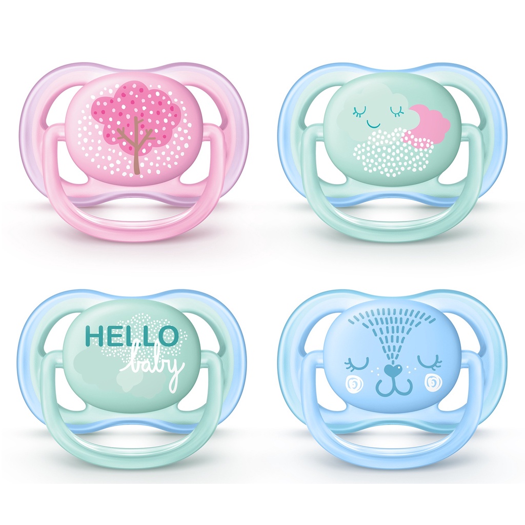 Set 2 ti giả Avent Ultra Air Soothers