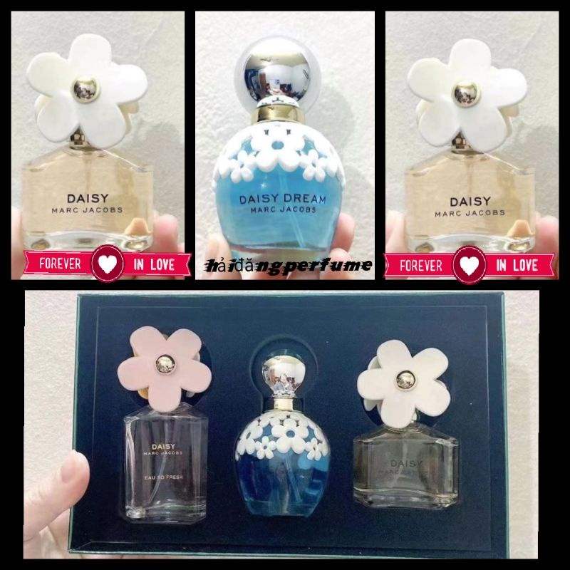 Set nước hoa quà tặng Marc Jacobs Daisy 3 x 30ml🍒 3mui cực phẩm nhà marc- có tách lẻ🍇