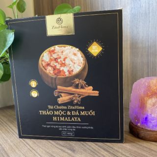 Túi Chườm Nóng Đá Muối Himalaya Thảo Mộc Giảm Cân Sau Sinh