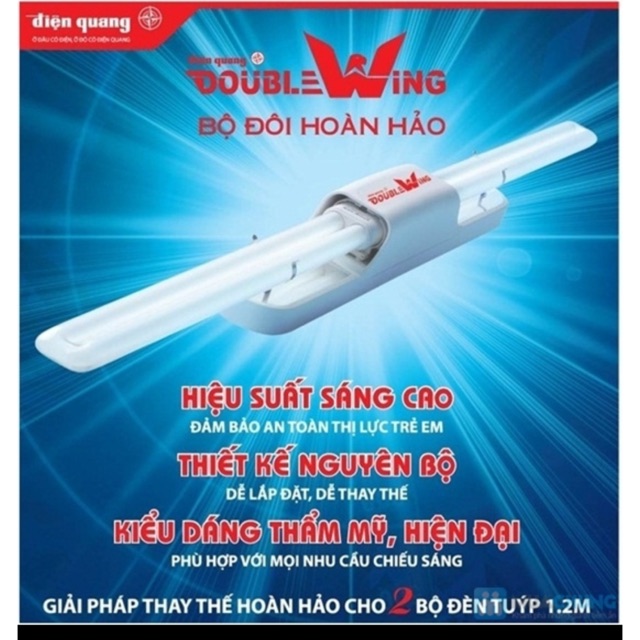 Bộ đèn double wing 36W x 2 Điện Quang