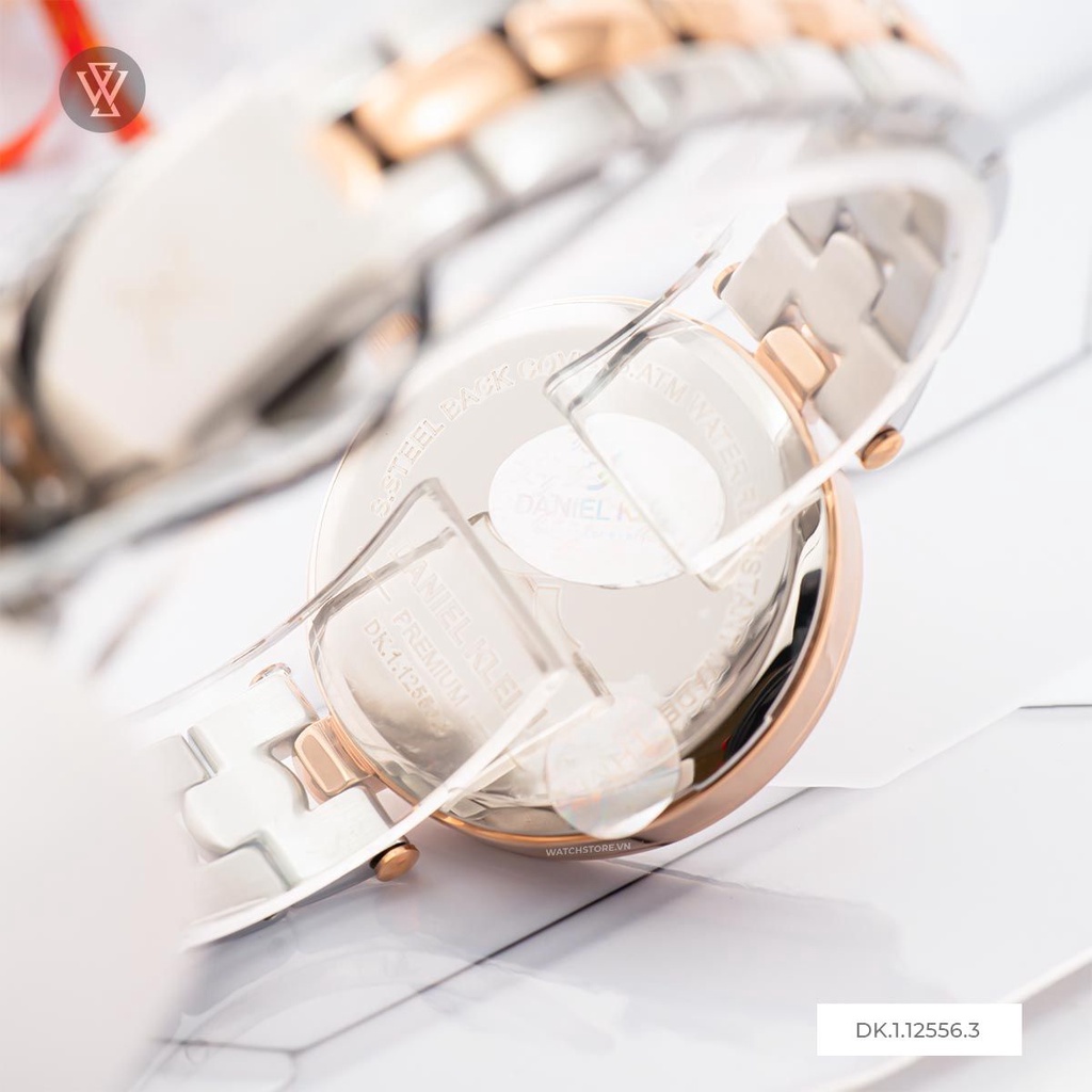 Đồng Hồ Quartz Nữ Daniel Klein WATCHSTORE DK.1.12556.3 Mặt Kính Khoáng 34mm, Dây Kim Loại, Vỏ Thép Không Gỉ