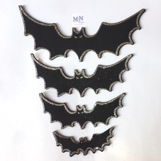 Combo 4 hình con dơi mút xốp dán trang trí Halloween