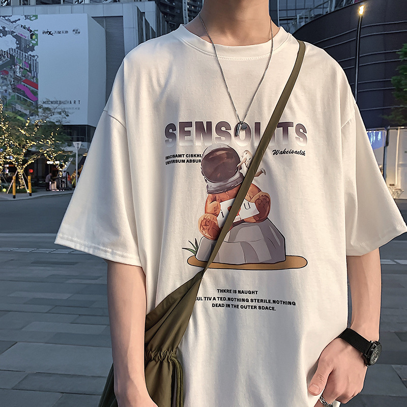 [7 Ngày đổi trả nếu không hài lòng]Áo thun form rộng tay lỡ, áo thun nữ, áo phông rộng dáng unisex in SENSOLITS NTL110 | BigBuy360 - bigbuy360.vn
