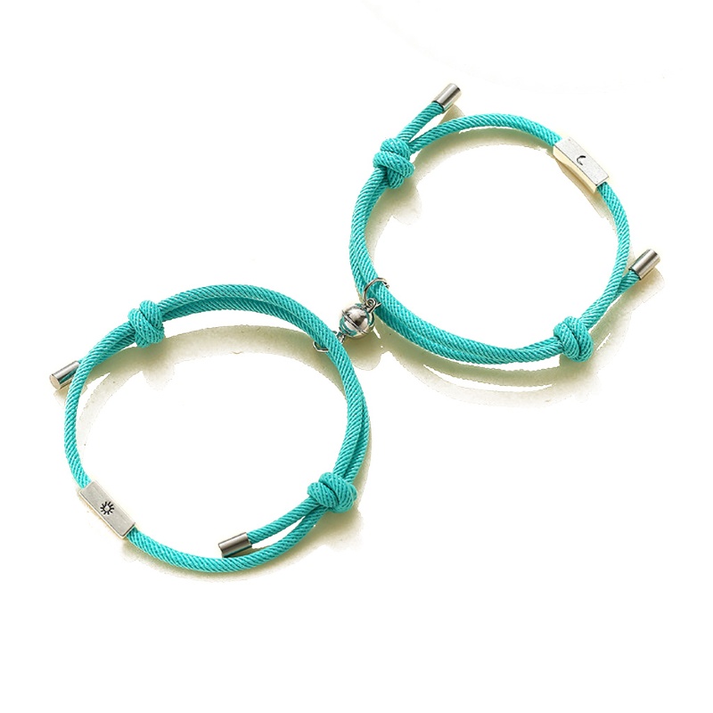 Bộ 2 Vòng Tay Mặt Trăng Mặt Trời Sáng Tạo Cho Cặp Đôi