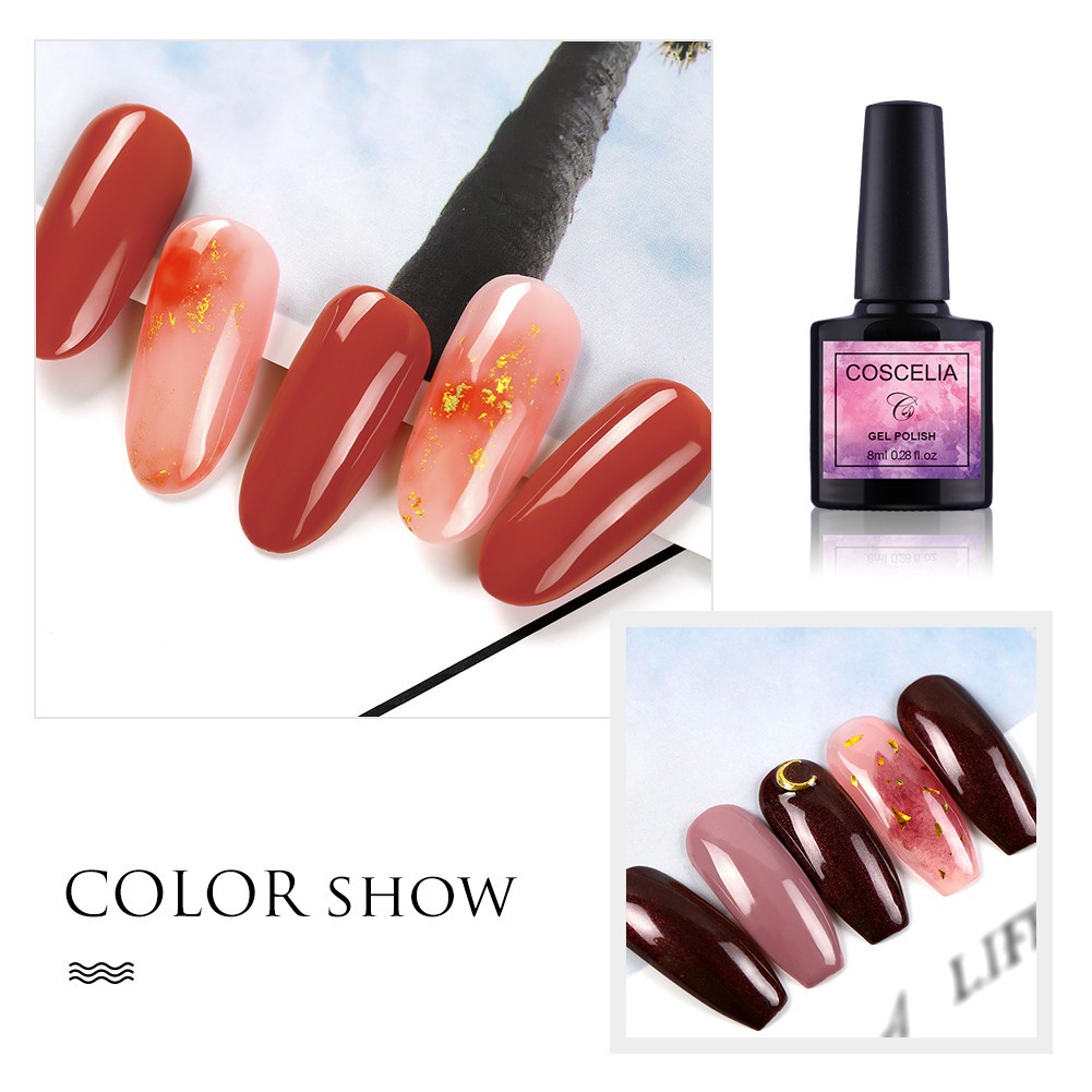 [Hàng mới về] Gel sơn móng tay Coscelia 8ml màu số 21-40 cao cấp