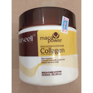 Dầu hấp tóc Collagen Karseell Maca siêu mềm mượt tóc 500ml