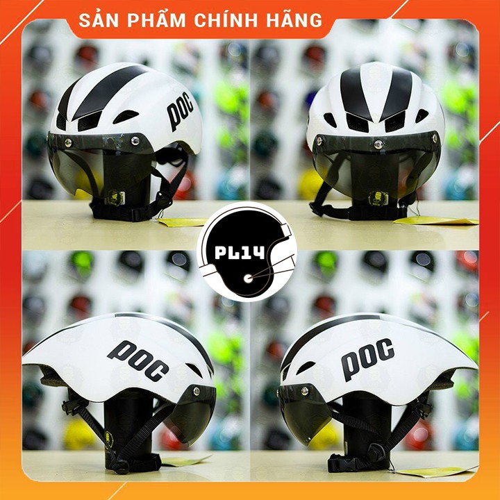 Mũ Bảo Hiểm Poc 01 Trắng Đen Chính Hãng - P023