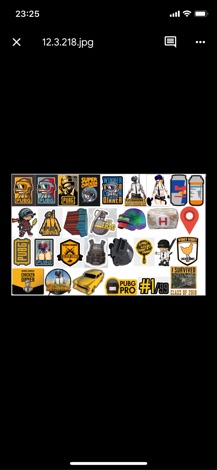 Set sticker pvc Pubg